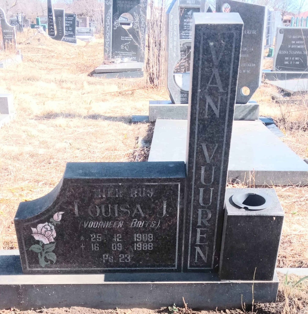 VUUREN Louisa J., van nee BRITS 1908-1988