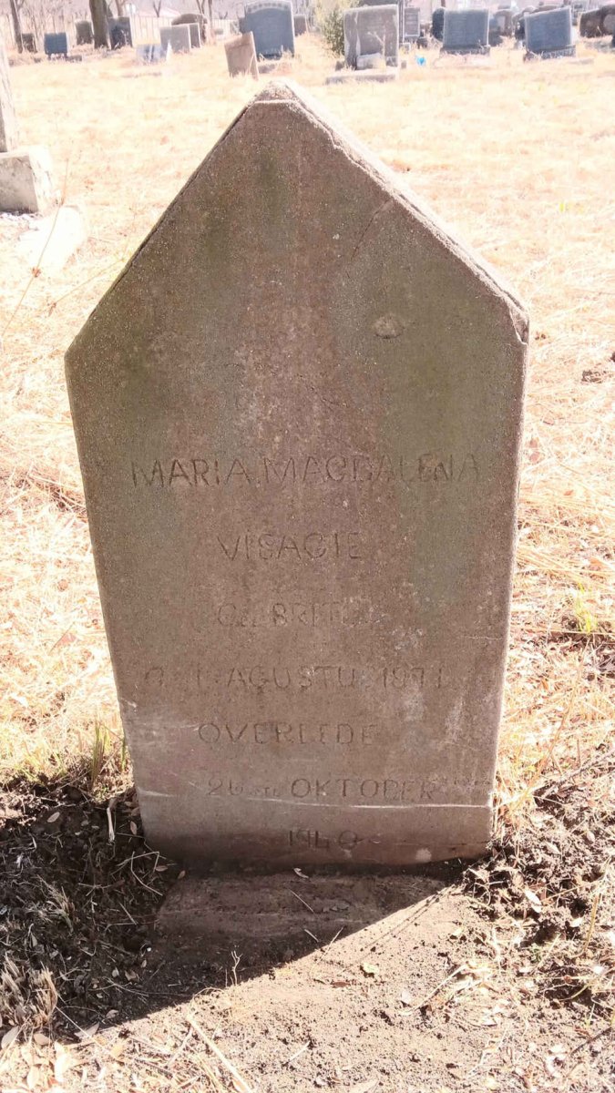 VISAGIE Maria Magdalena 1879-