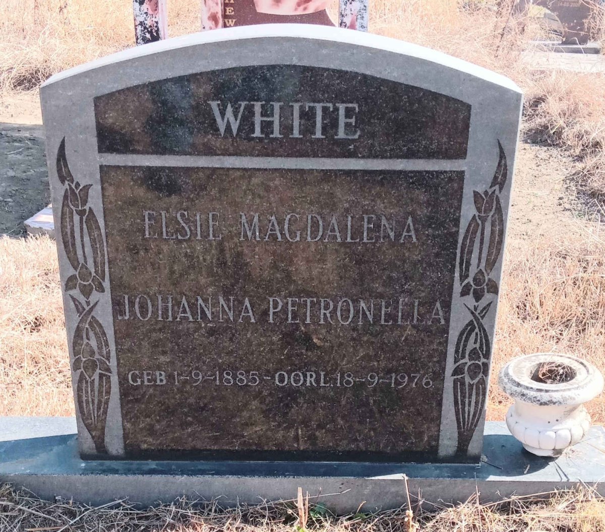 WHITE Elsie Magdalena Johanna Petronella 1885-1976
