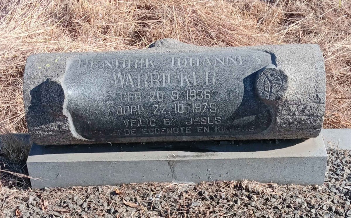 WARRICKER Hendrik Johannes 1936-1979