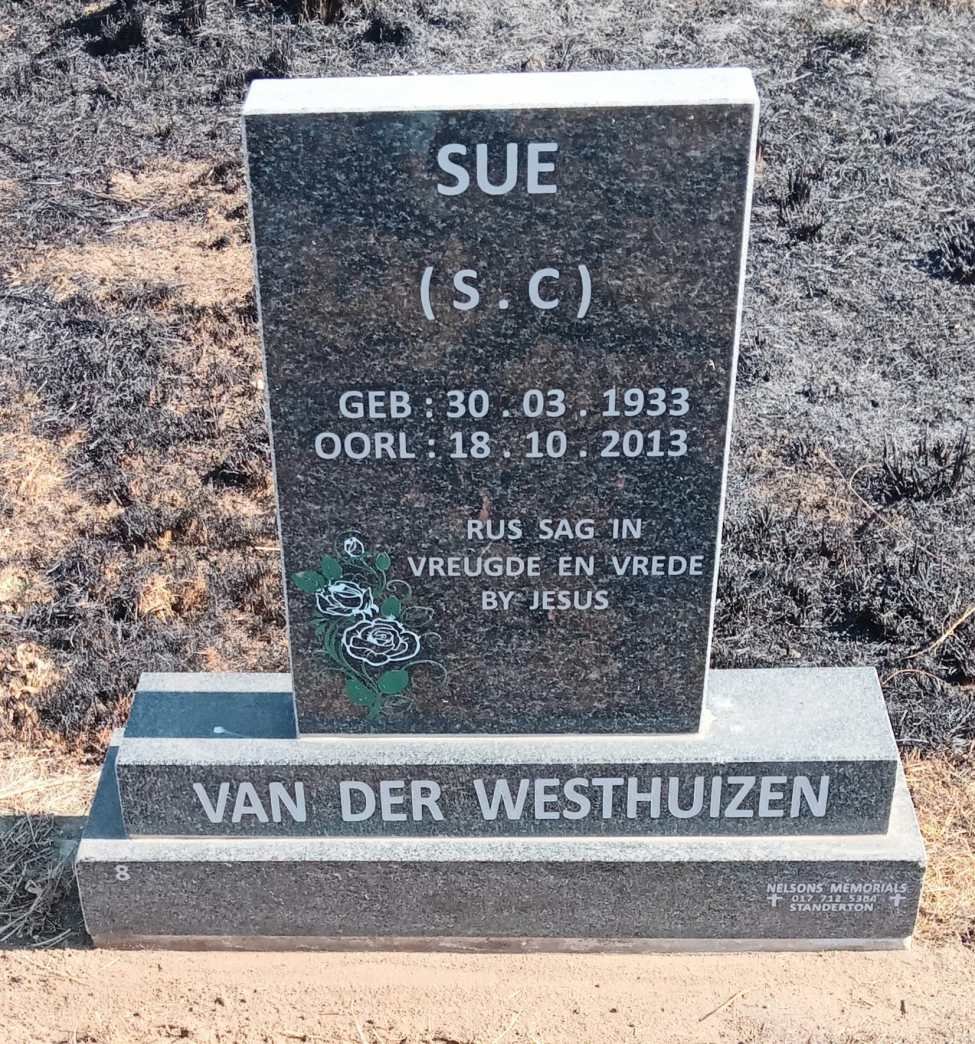 WESTHUIZEN S.C., van der 1933-2013 