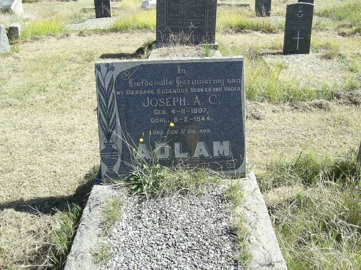 ADLAM Joseph A.C. 1907-1944