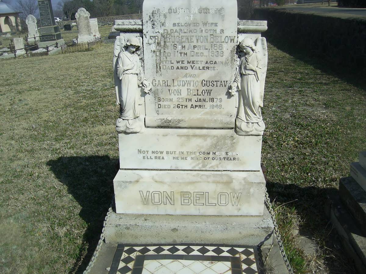 BELOW Carl Ludwig, von 1879-1948 &amp; Vera Eugene RUDDLE 1887-1939