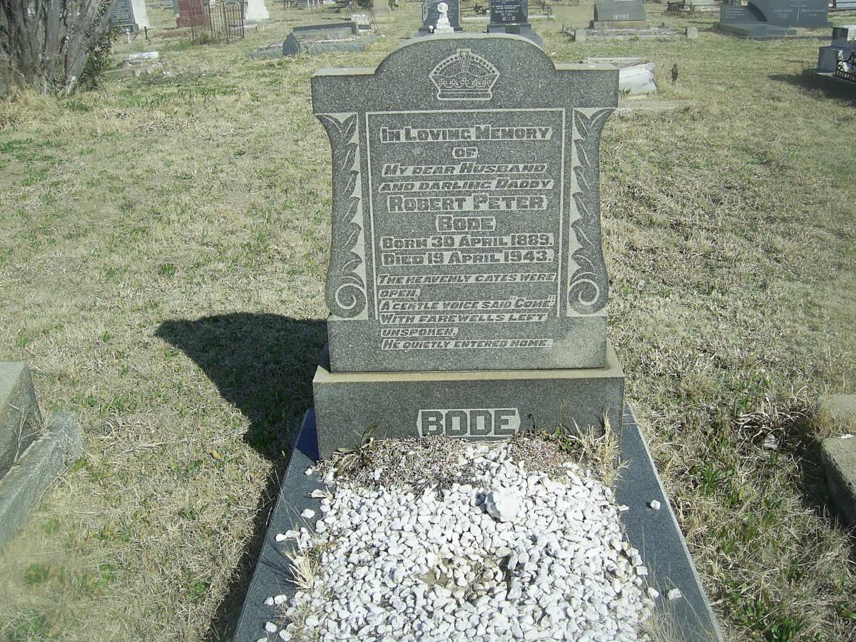 BODE Robert Peter 1889-1943