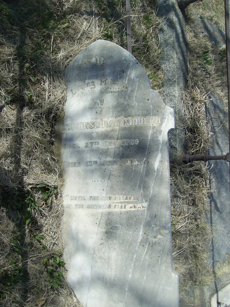 BIDDULPH ? Onslow 1869-1915