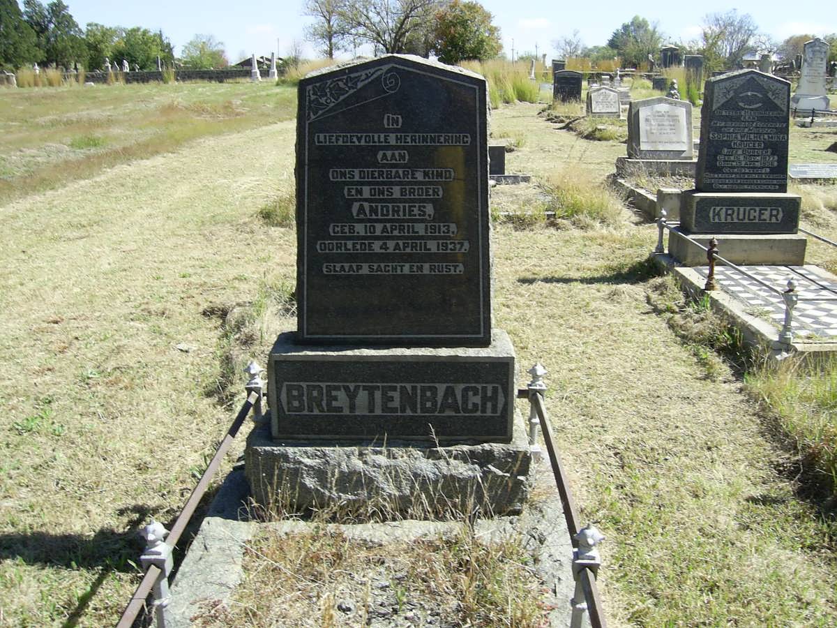 BREYTENBACH Andries 1913-1937
