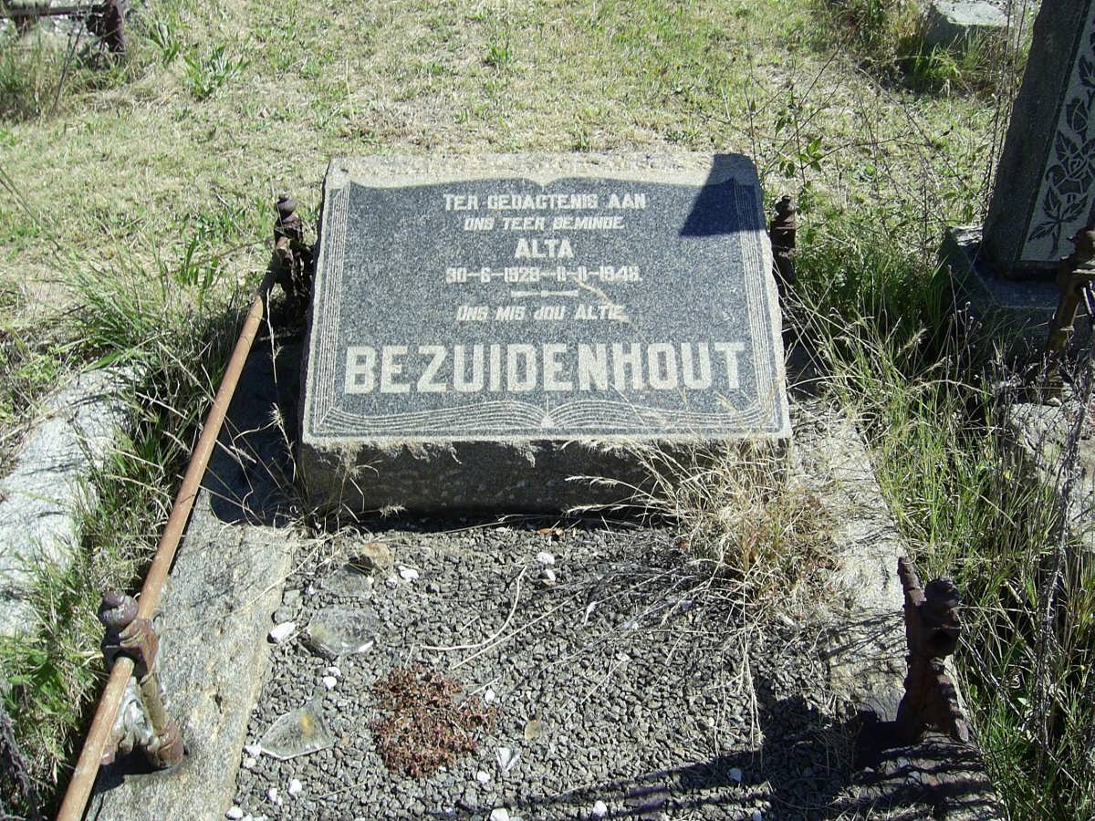 BEZUIDENHOUT Alta 1928-1948
