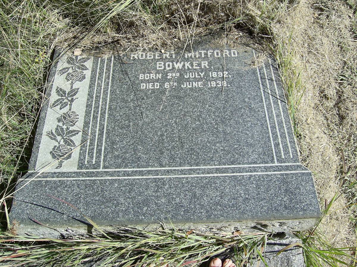 BOWKER Robert Mitford 1892-1938