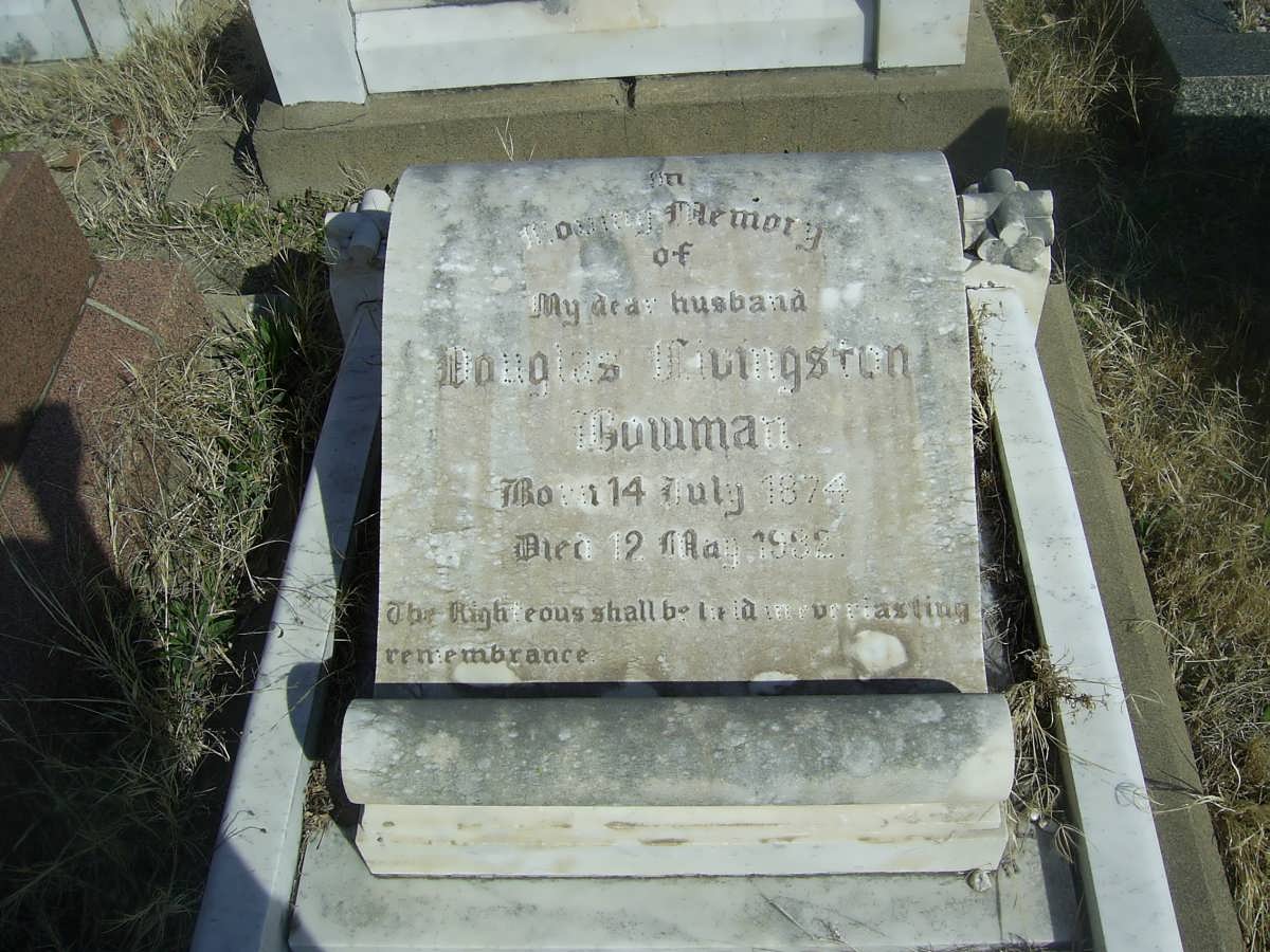 BOWMAN Douglas Livingstone 1874-1932