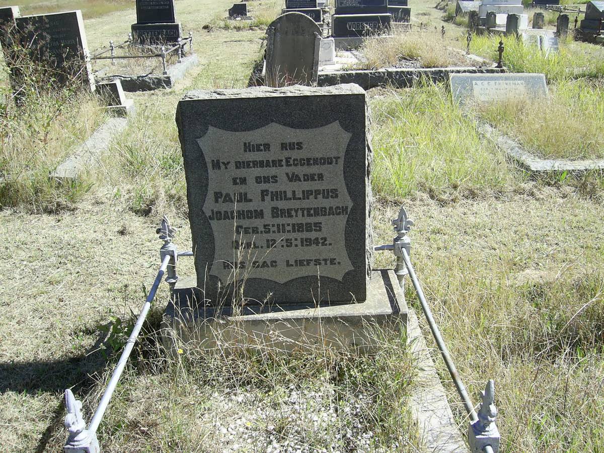 BREYTENBACH Paul Phillipus Joachom 1885-1942
