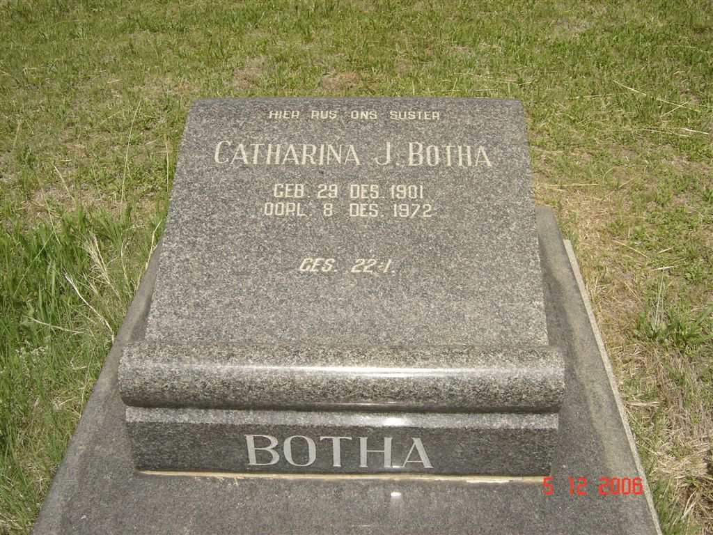 BOTHA Catharina J. 1901-1972