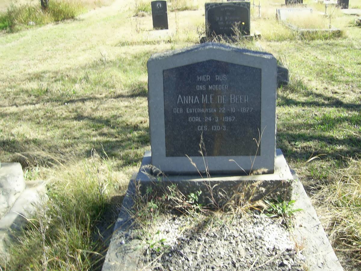 BEER Anna M.E., de nee ESTERHUIZEN 1877-1967