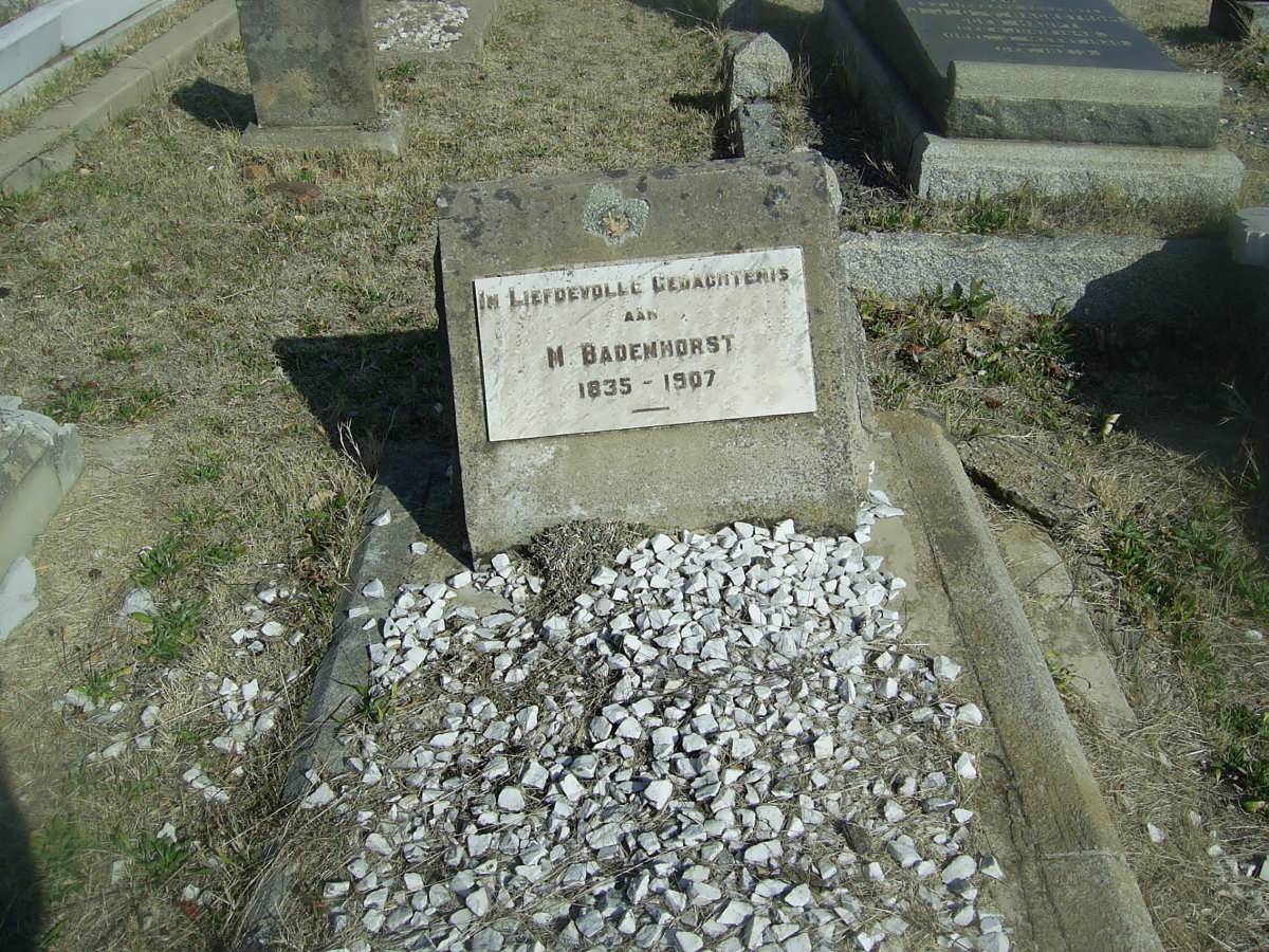 BADENHORST  M. 1935-1907