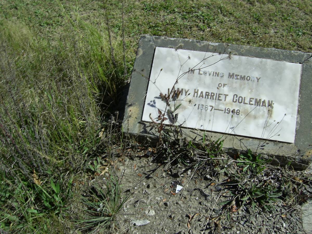 COLEMAN Amy Harriet 1887-1948
