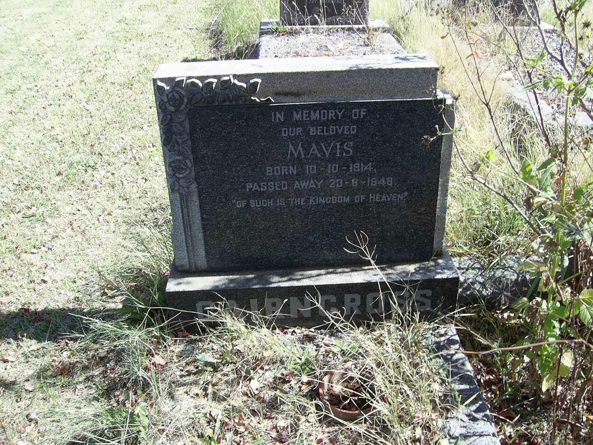 CAIRNCROSS Mavis 1914-1946