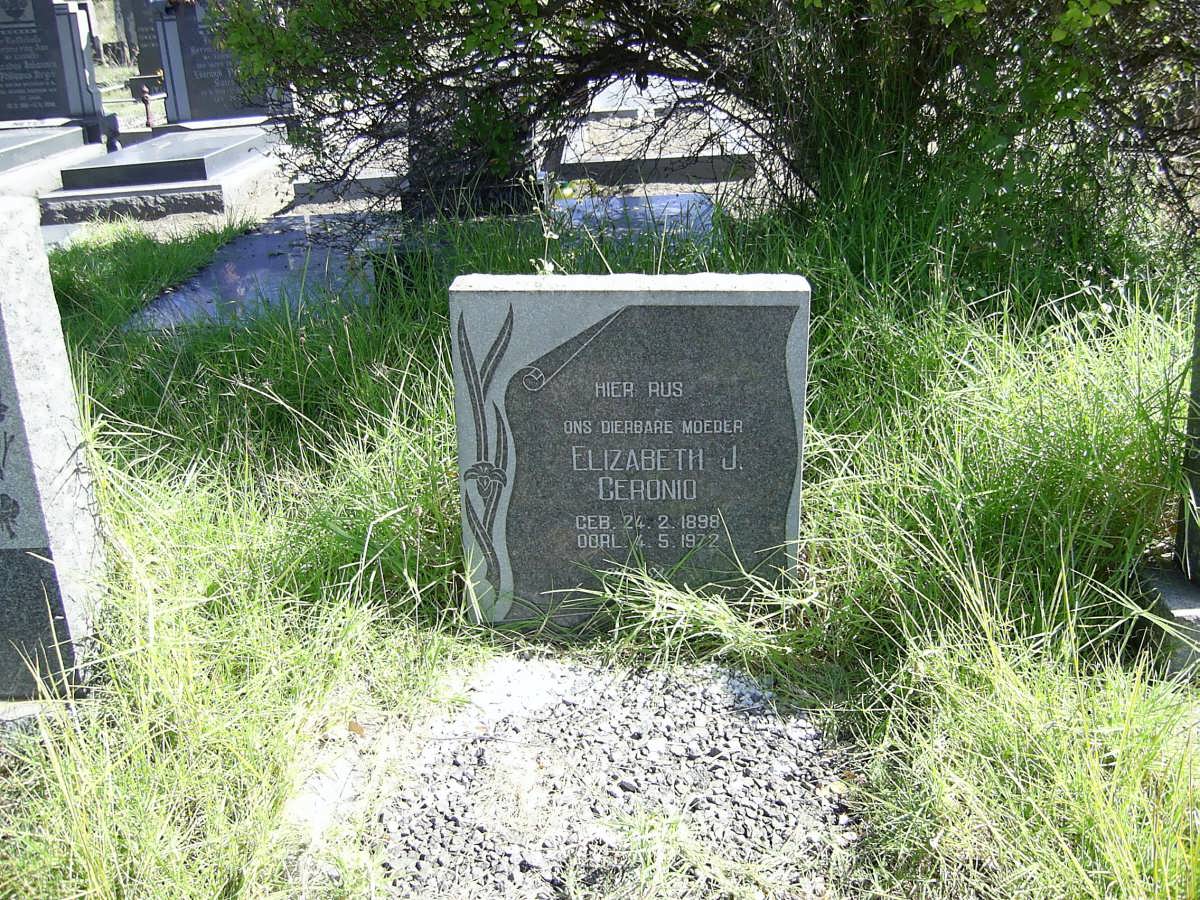 CERONIO Elizabeth J. 1898-1972