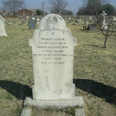 COBB Thomas Leslie  -1912