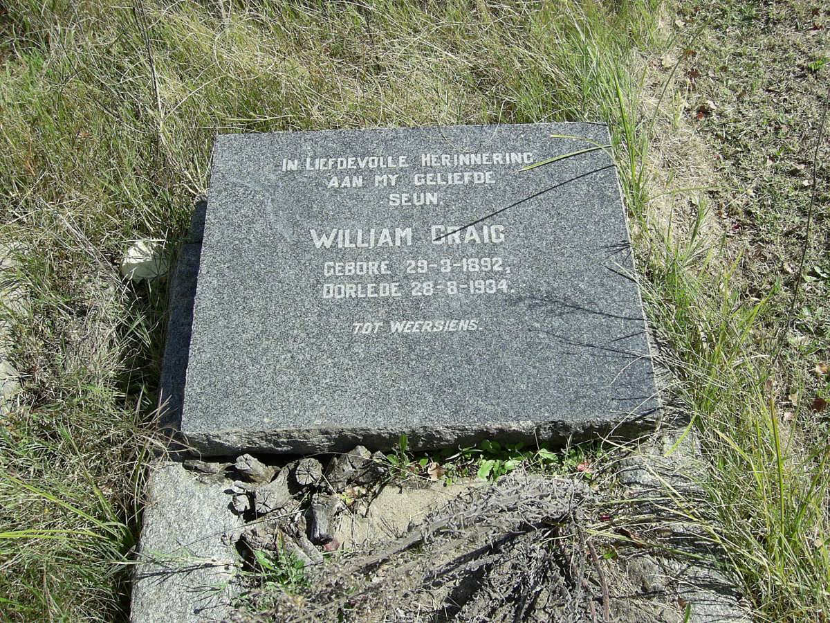 CRAIG William 1892-1934