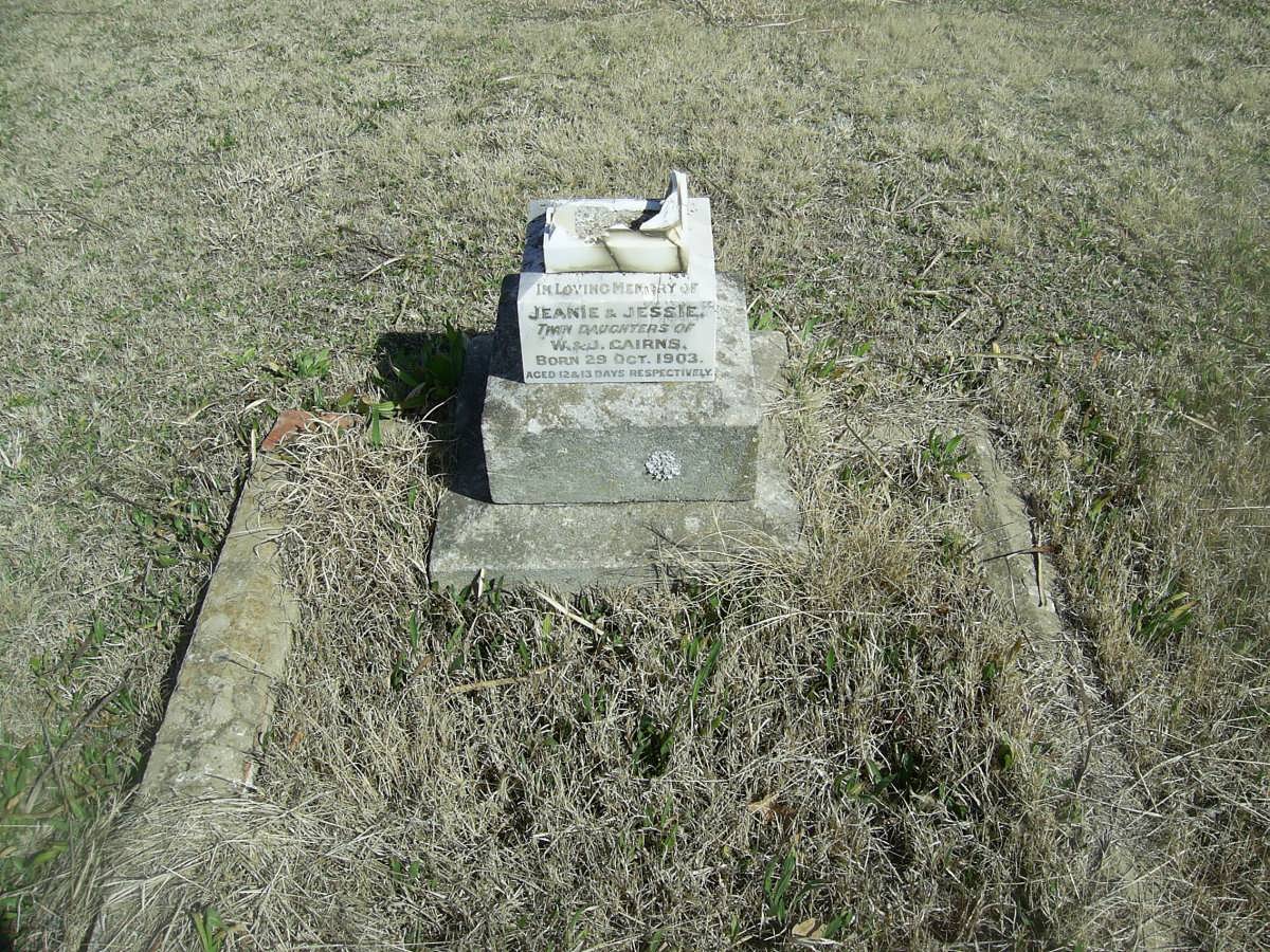 CAIRNS Jeanie 1903-1903 :: CAIRNS Jessie 1903-1903
