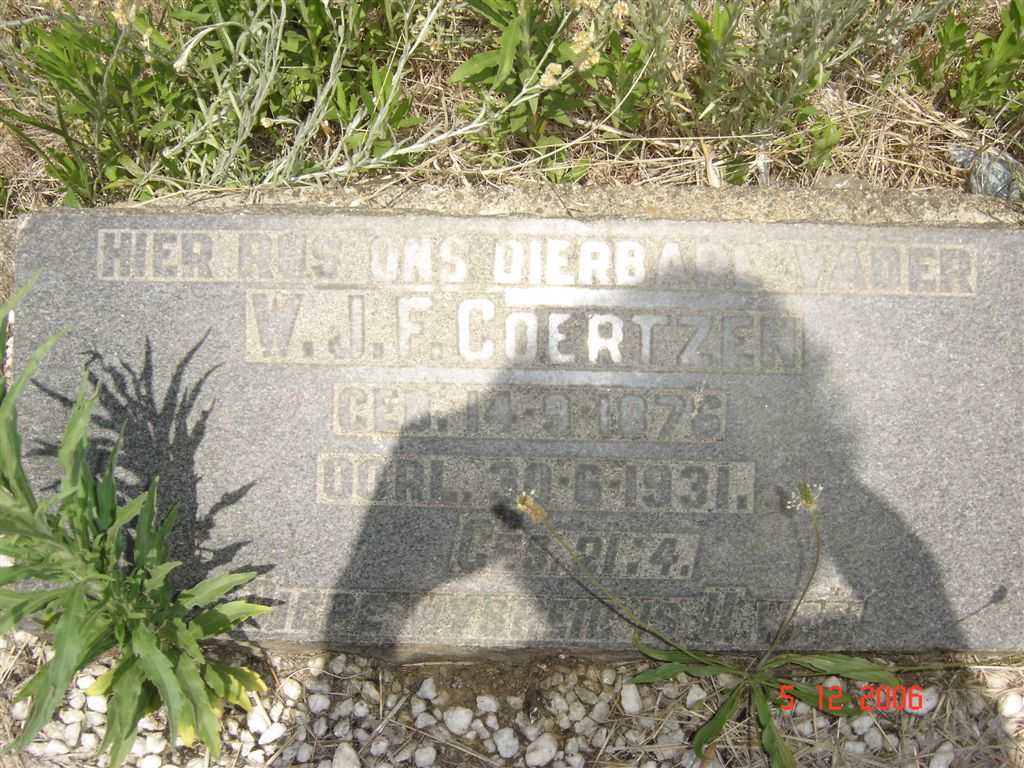 COERTZEN W.J.F. 1876-1931