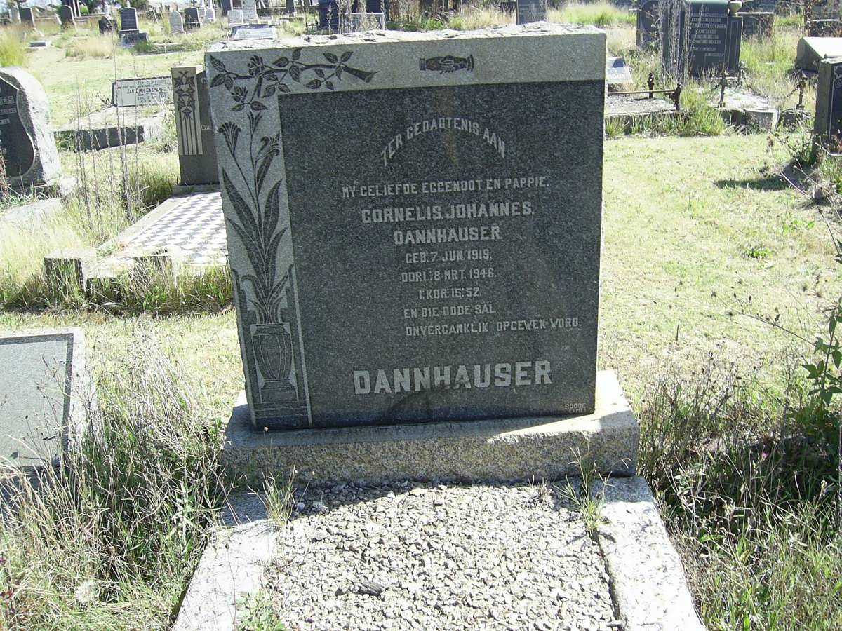 DANNHAUSER Cornelis Johannes 1919-1946