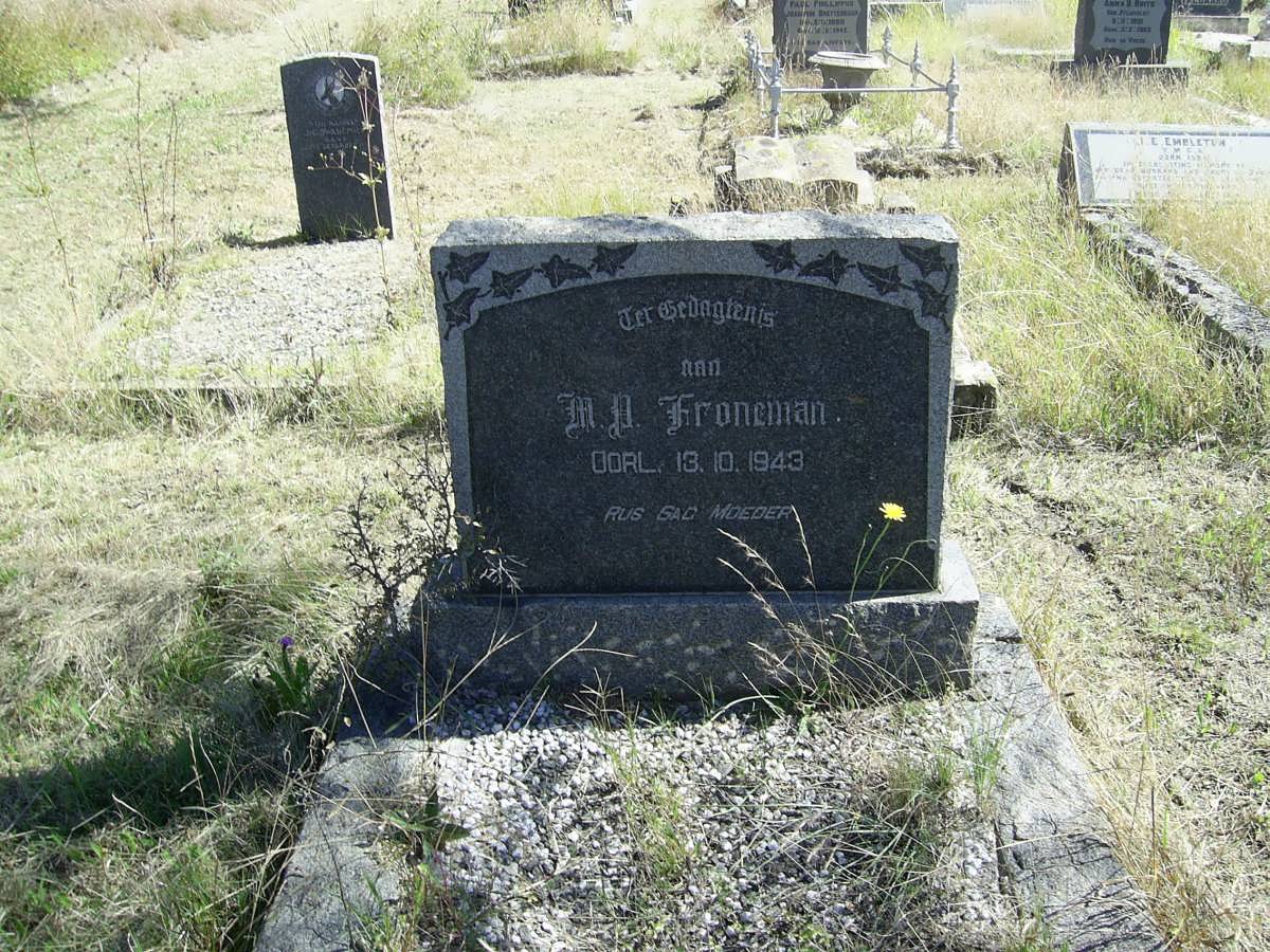 FRONEMAN M.D. -1943
