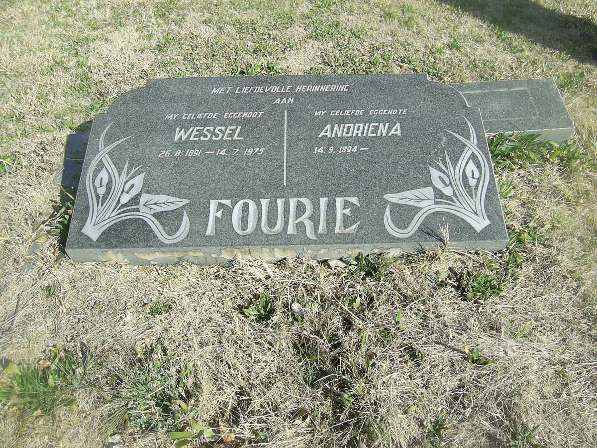 FOURIE Wessel 1891-1975 &amp; Andriena 1894-