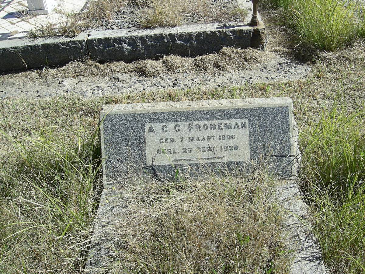 FRONEMAN A.C.C. 1900-1938