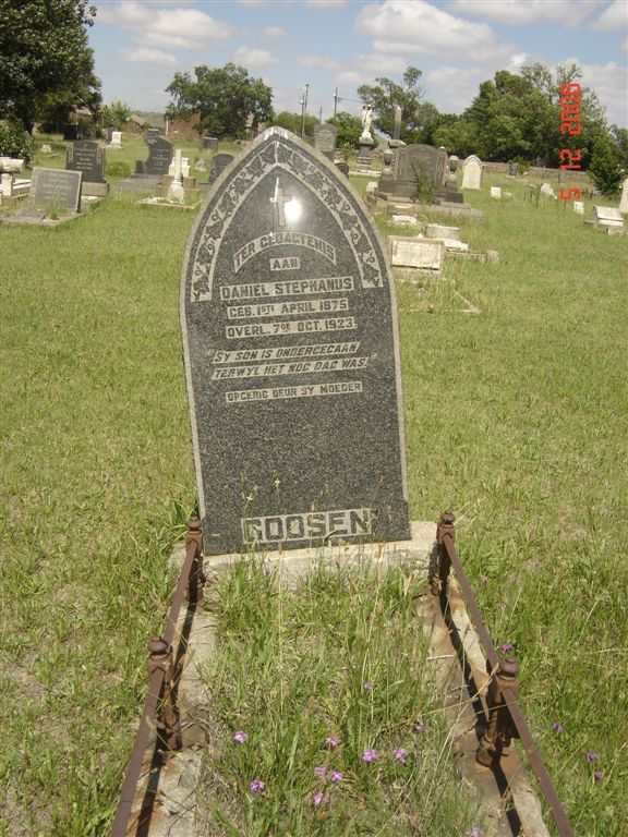 GOOSEN Daniel Stephanus 1875-1923