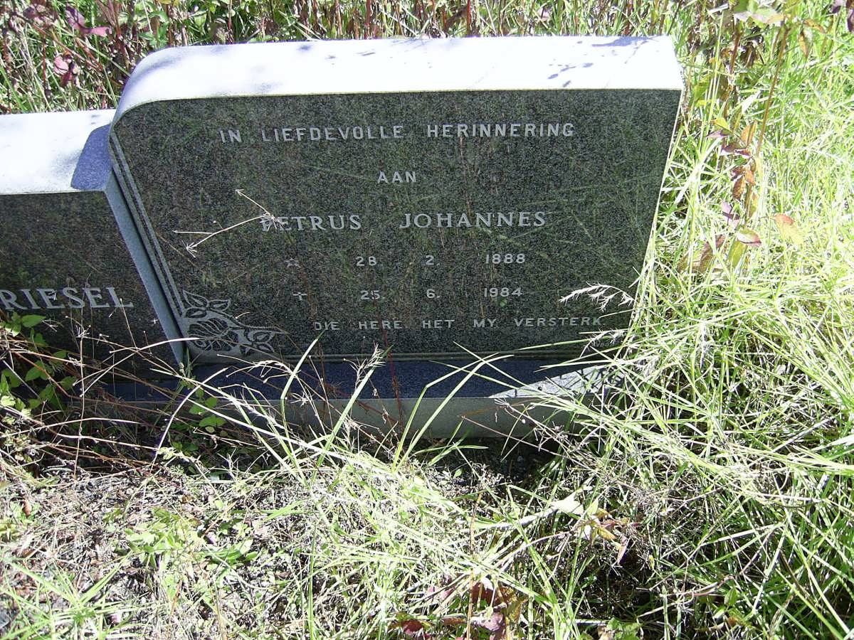GRIESEL Petrus Johannes 1888-1984