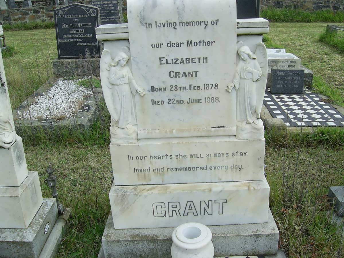GRANT Elizabeth 1878-1966