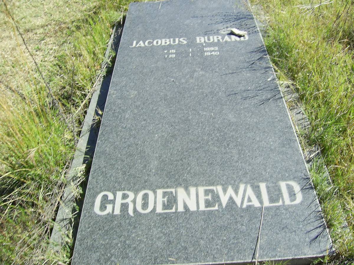 GROENEWALD Jacobus Durand 1883-1940