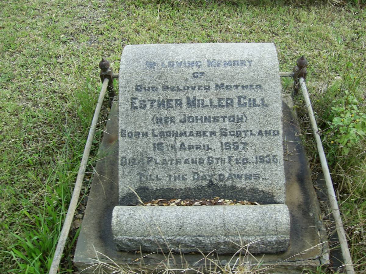 GILL Esther Miller nee JOHNSTON 1857-1936