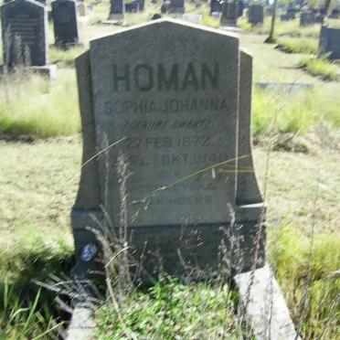 HOMAN Sophia Johanna nee SWART 1872-1940