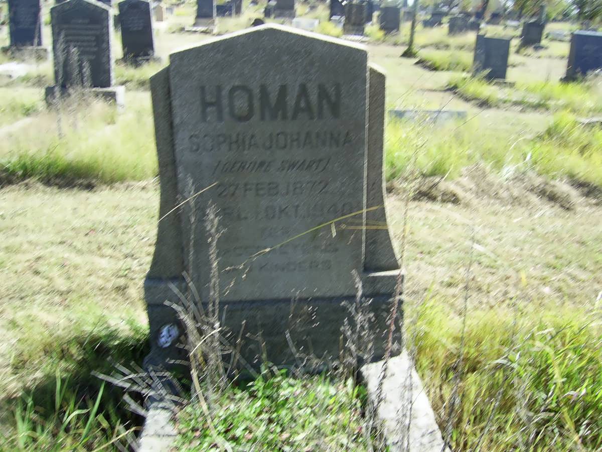 HOMAN Sophia Johanna nee SWART 1872-1940