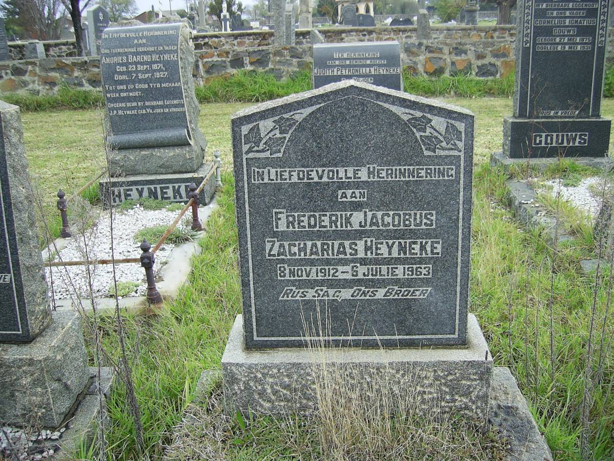 HEYNEKE Frederik Jacobus Zacharias 1912-1963