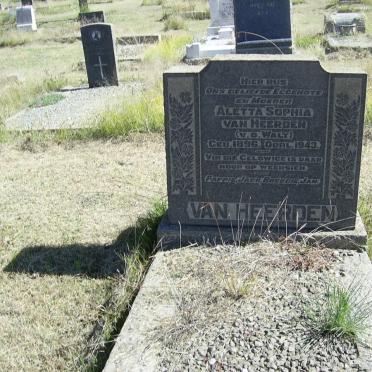 HEERDEN Aletta Sophia, van nee VAN DER WALT 1896-1943