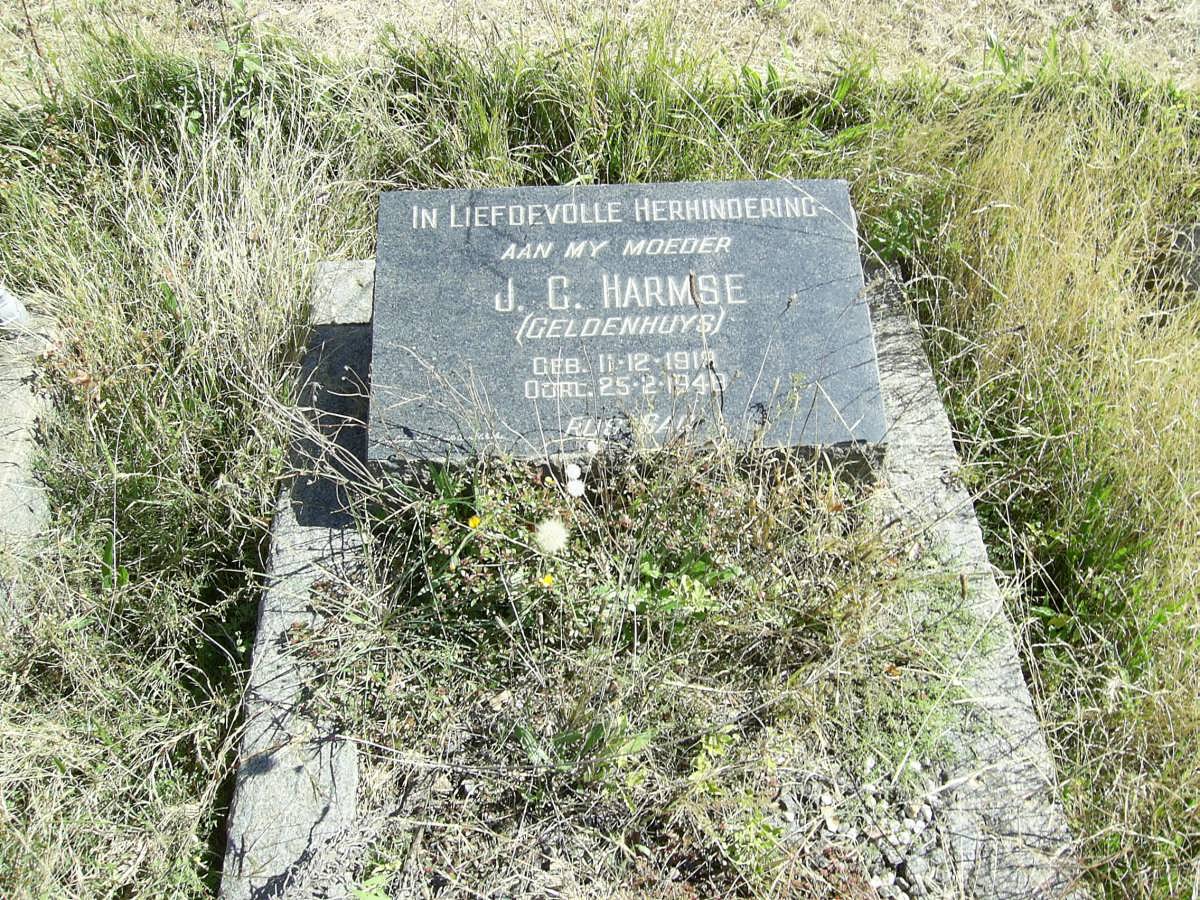 HARMSE J.C. nee GELDENHUYS 1918-1948