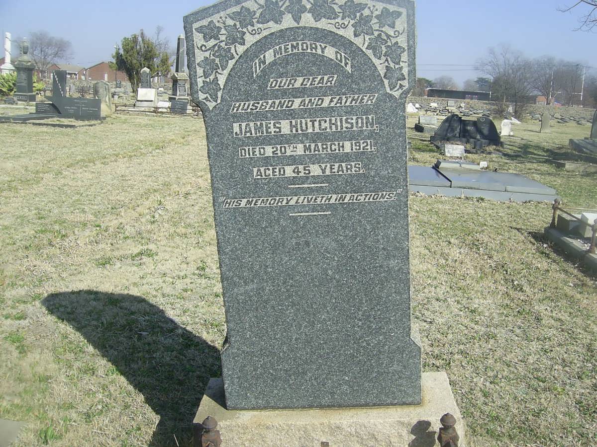 HUTCHISON James  -1921
