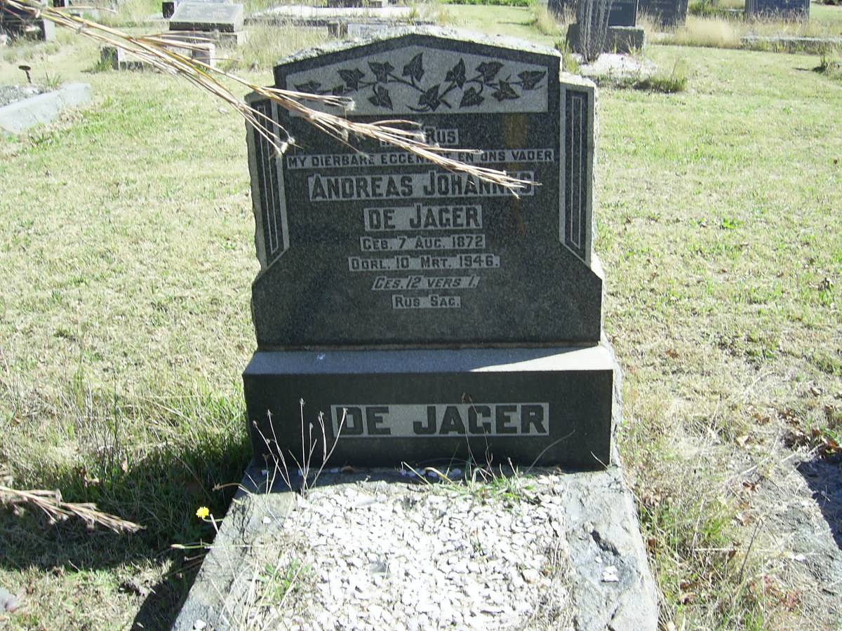 JAGER Andreas Johannes, de 1872-1946