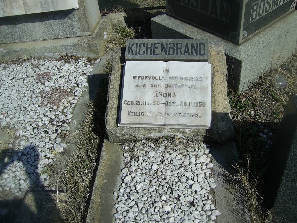 KICHENBRAND Rhona 1950-1950
