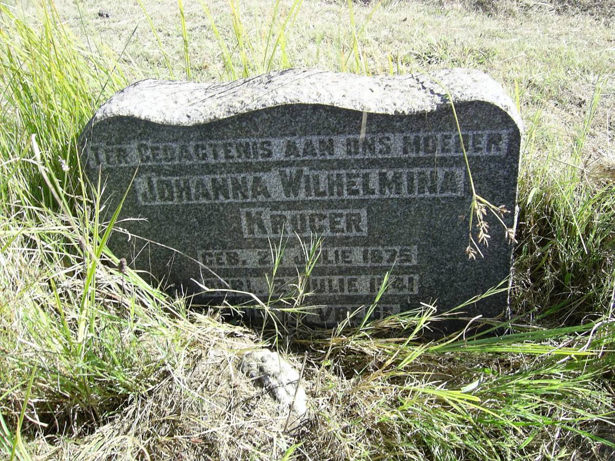 KRUGER Johanna Wilhelmina 1875-1941