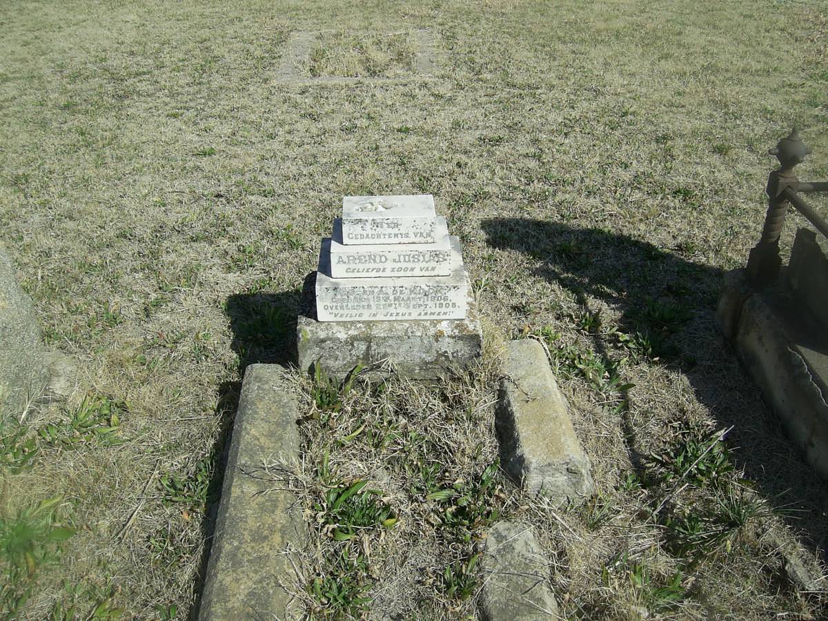 KOCK Arend Josias, de 1906-1908