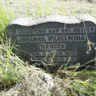 KRUGER Johanna Wilhelmina 1875-1941