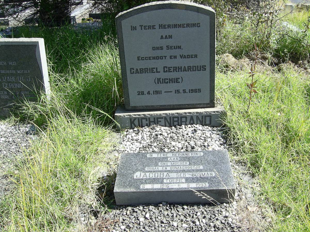KICHENBRAND Gabriel Gerhardus 1911-1965 &amp; Jacoba BOSMAN 1916-1993