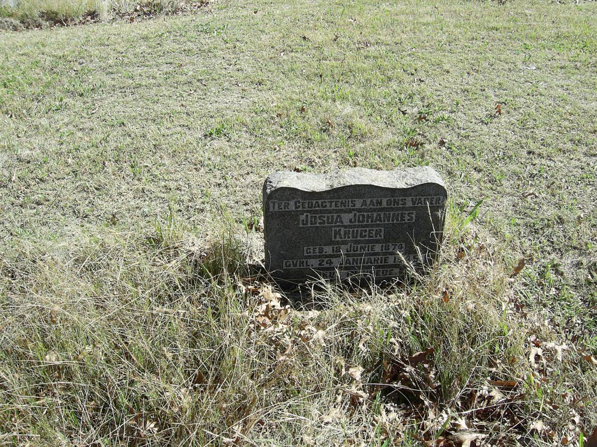 KRUGER Josua Johannes 1874-1945