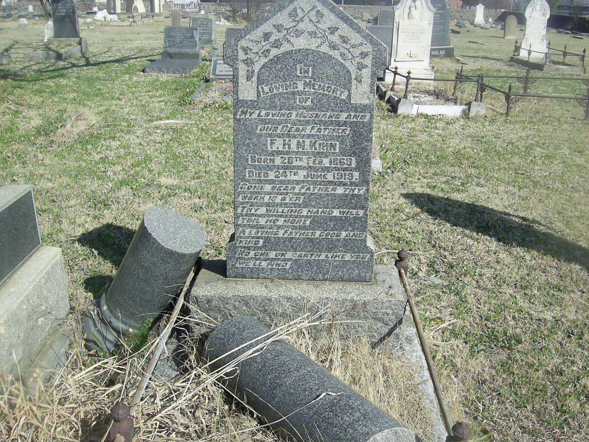 KIHN F.H.M. 1869-1919