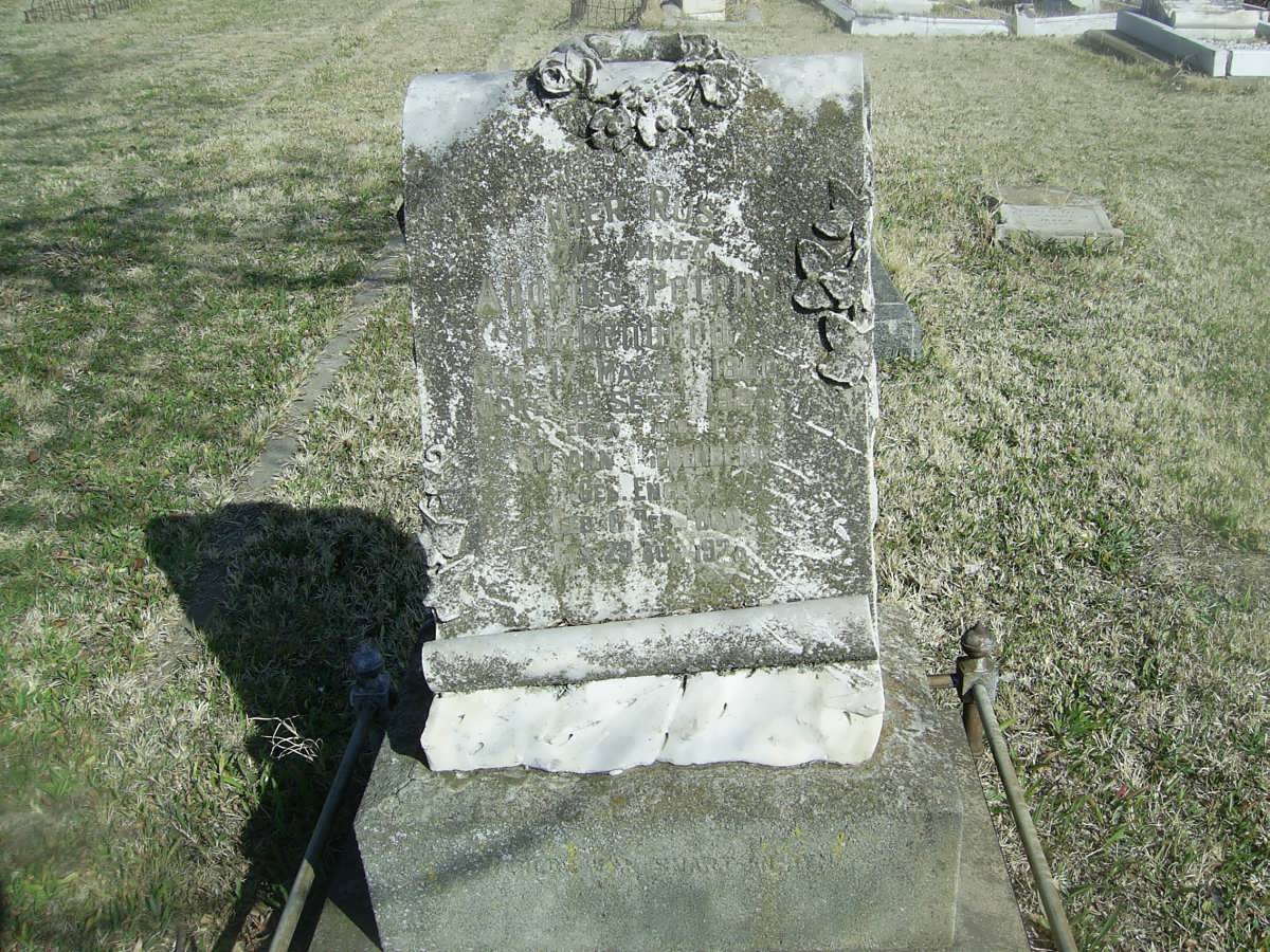 LIEBENBERG Andries Petrus 1861-1925 &amp; Susanna Johanna ENGELS 1860-1928