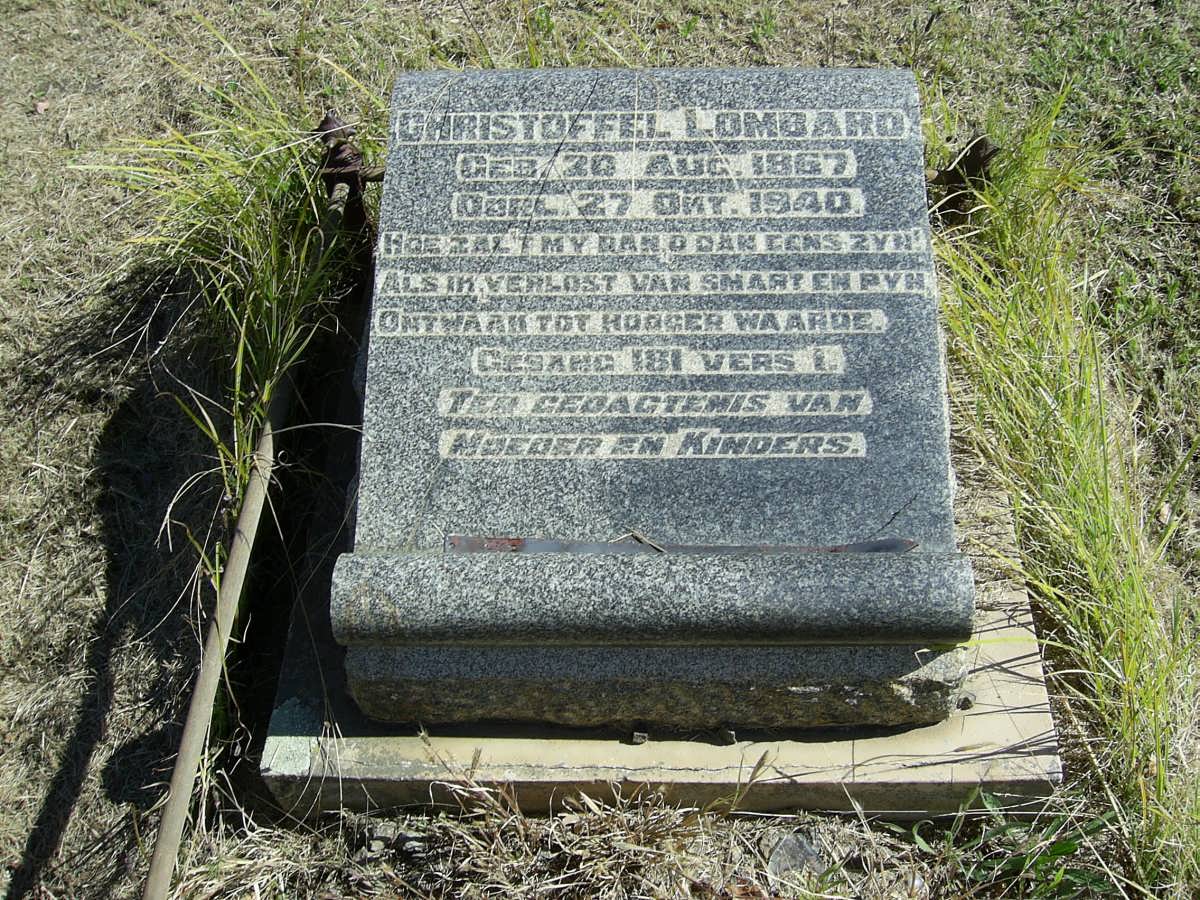 LOMBARD Christoffel 1867-1940