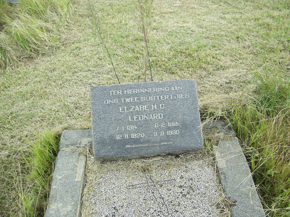 LEONARD Elzabé H.C. 1914-1916 :: LEONARD Elzabé H.C. 1920-1930